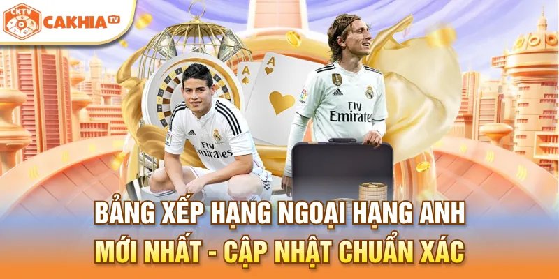 Bảng xếp hạng Ngoại Hạng Anh mới nhất cập nhật chuẩn xác